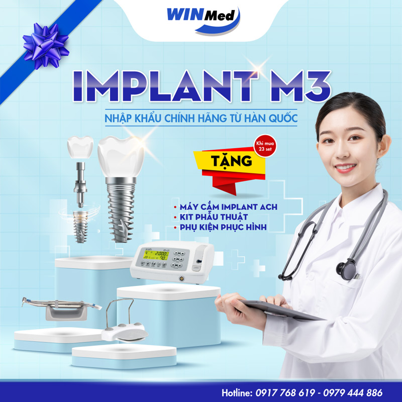 Implant M3 nhập khẩu chính hãng từ Hàn Quốc