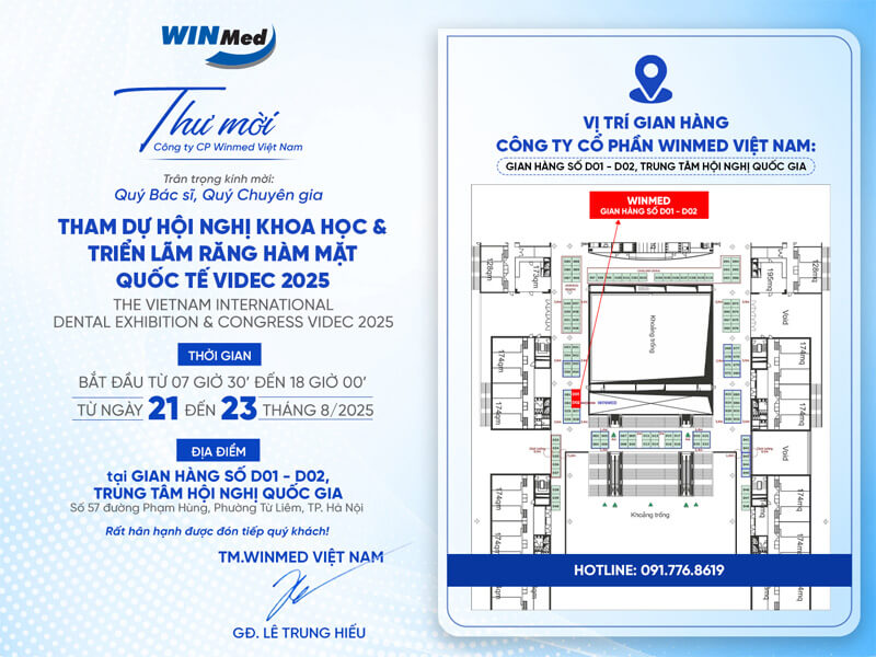 Thư mời tham dự Hội nghị Khoa học và Triển lãm Răng Hàm Mặt Quốc tế VIDEC 2025