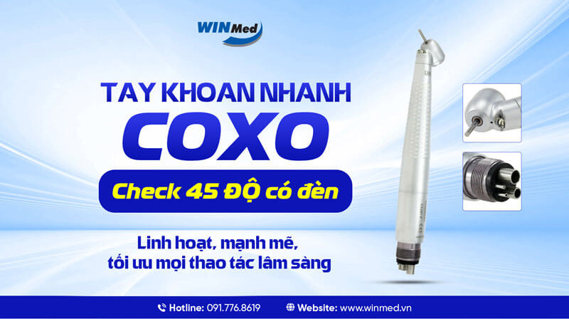 TAY KHOAN NHANH COXO CHẾCH 45 ĐỘ CÓ ĐÈN