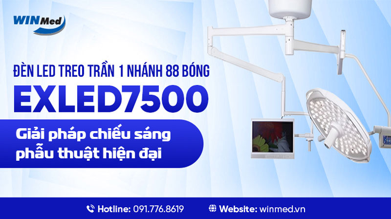 ĐÈN LED TREO TRẦN 1 NHÁNH 88 BÓNG EXLED7500